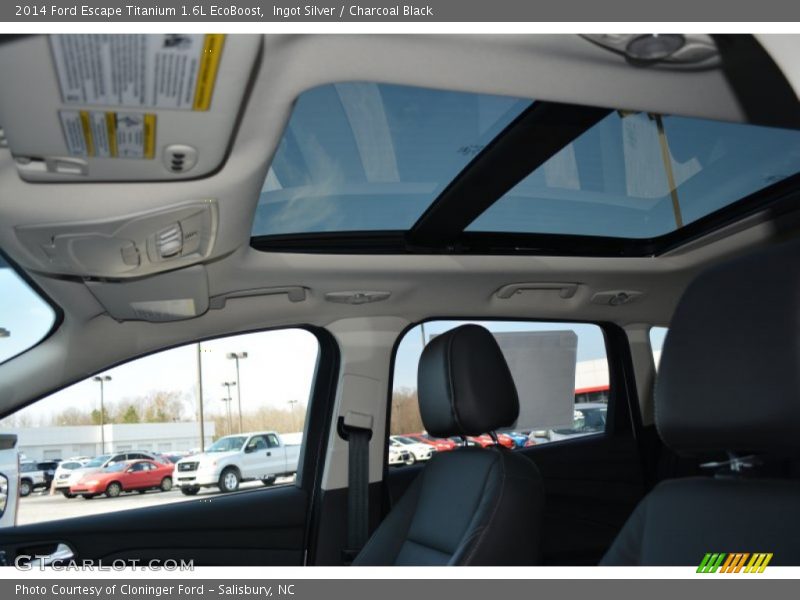Ingot Silver / Charcoal Black 2014 Ford Escape Titanium 1.6L EcoBoost
