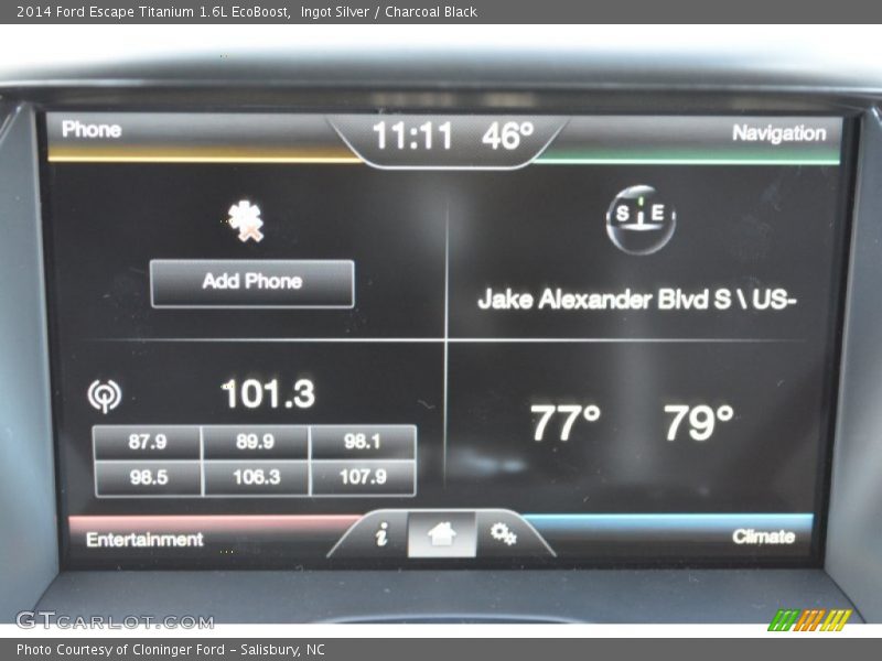 Ingot Silver / Charcoal Black 2014 Ford Escape Titanium 1.6L EcoBoost