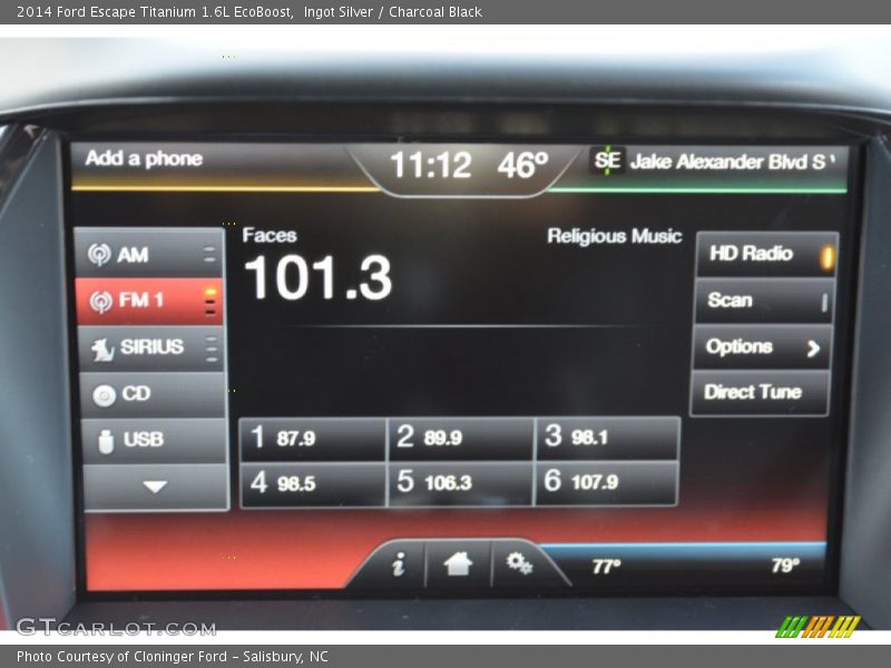 Ingot Silver / Charcoal Black 2014 Ford Escape Titanium 1.6L EcoBoost