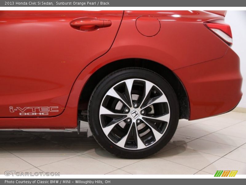 Sunburst Orange Pearl / Black 2013 Honda Civic Si Sedan