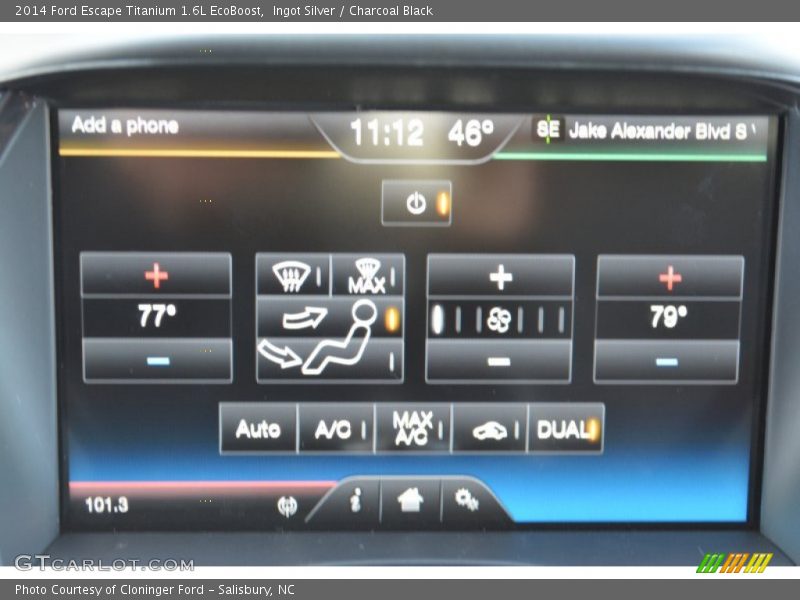 Ingot Silver / Charcoal Black 2014 Ford Escape Titanium 1.6L EcoBoost