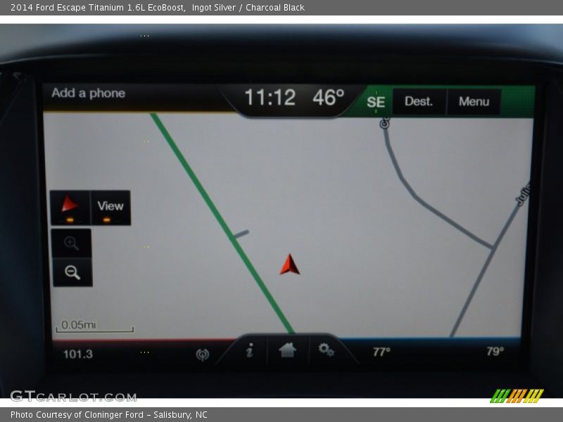 Ingot Silver / Charcoal Black 2014 Ford Escape Titanium 1.6L EcoBoost
