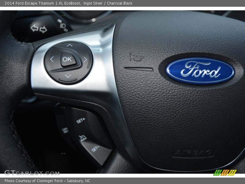 Ingot Silver / Charcoal Black 2014 Ford Escape Titanium 1.6L EcoBoost