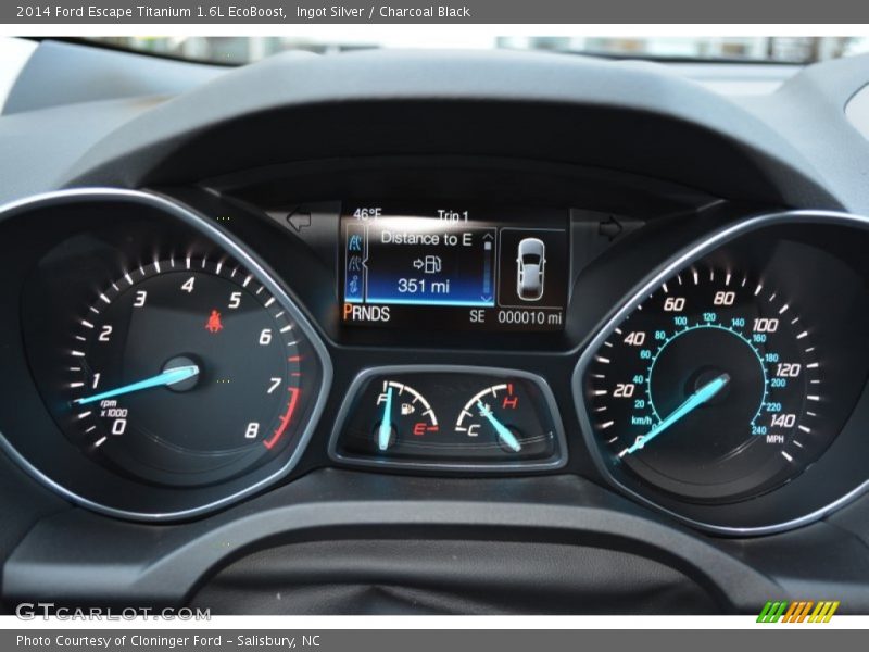 Ingot Silver / Charcoal Black 2014 Ford Escape Titanium 1.6L EcoBoost