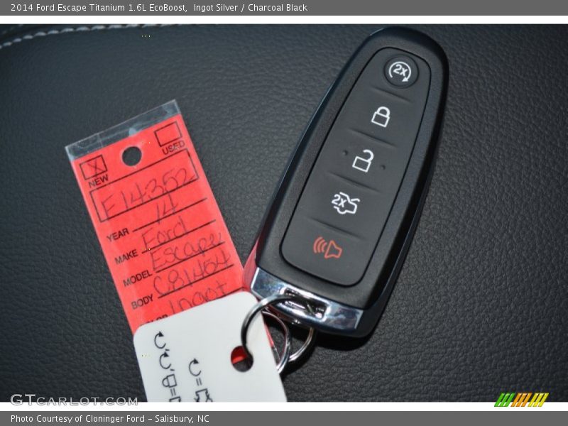 Ingot Silver / Charcoal Black 2014 Ford Escape Titanium 1.6L EcoBoost