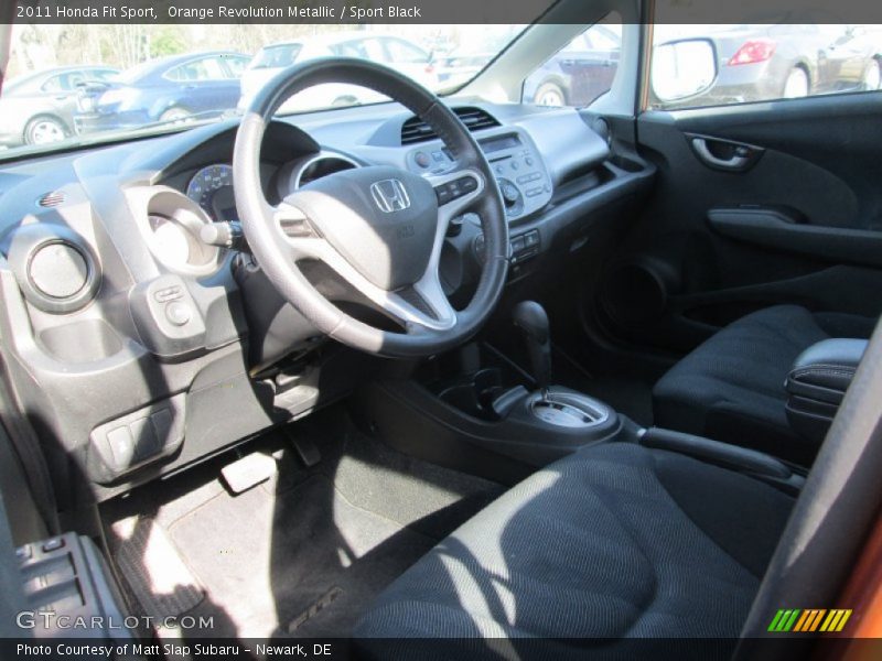 Orange Revolution Metallic / Sport Black 2011 Honda Fit Sport