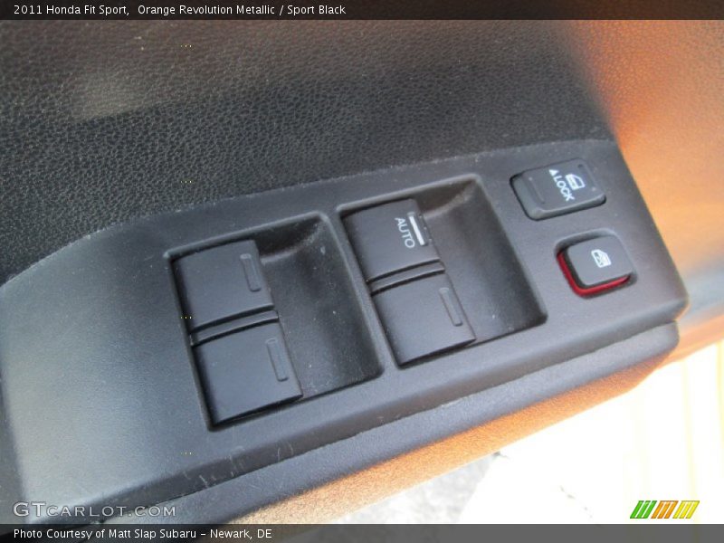 Orange Revolution Metallic / Sport Black 2011 Honda Fit Sport