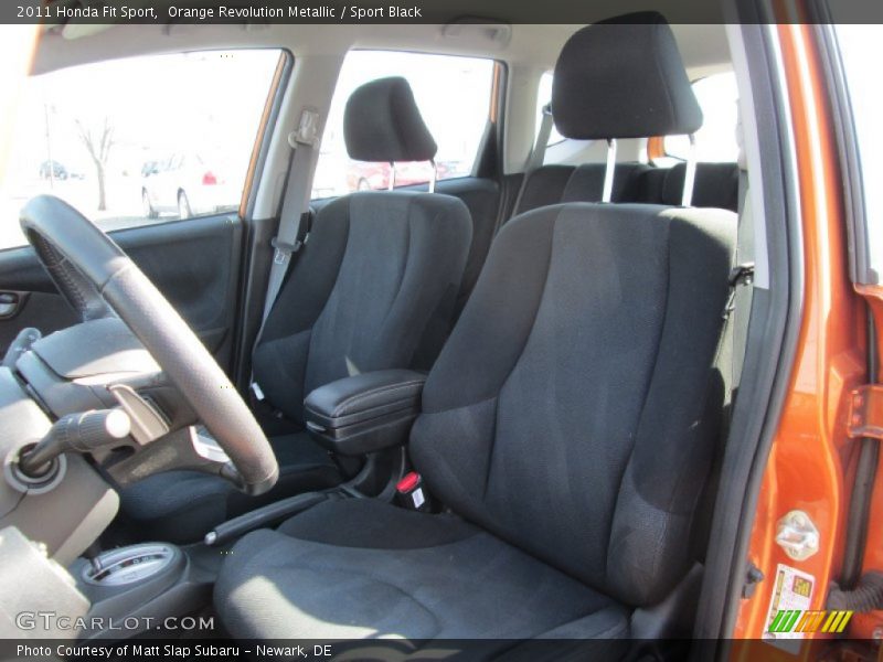 Orange Revolution Metallic / Sport Black 2011 Honda Fit Sport