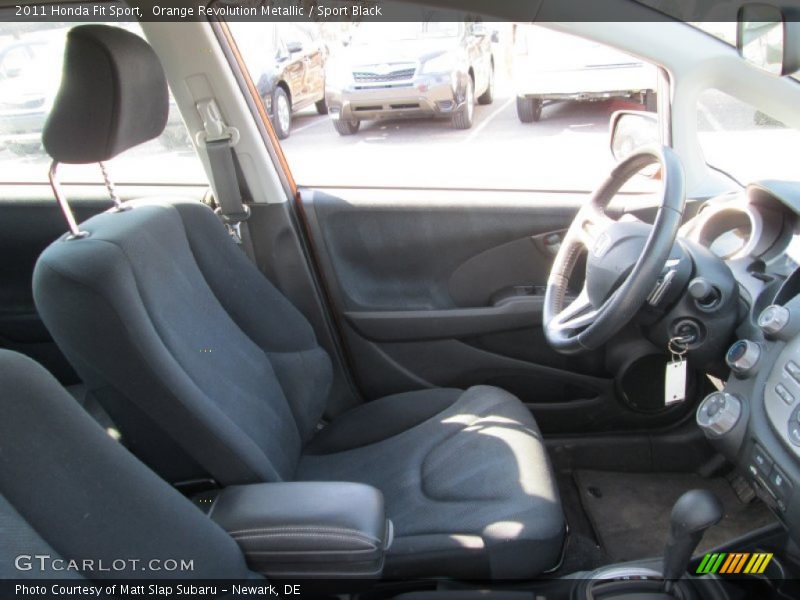 Orange Revolution Metallic / Sport Black 2011 Honda Fit Sport