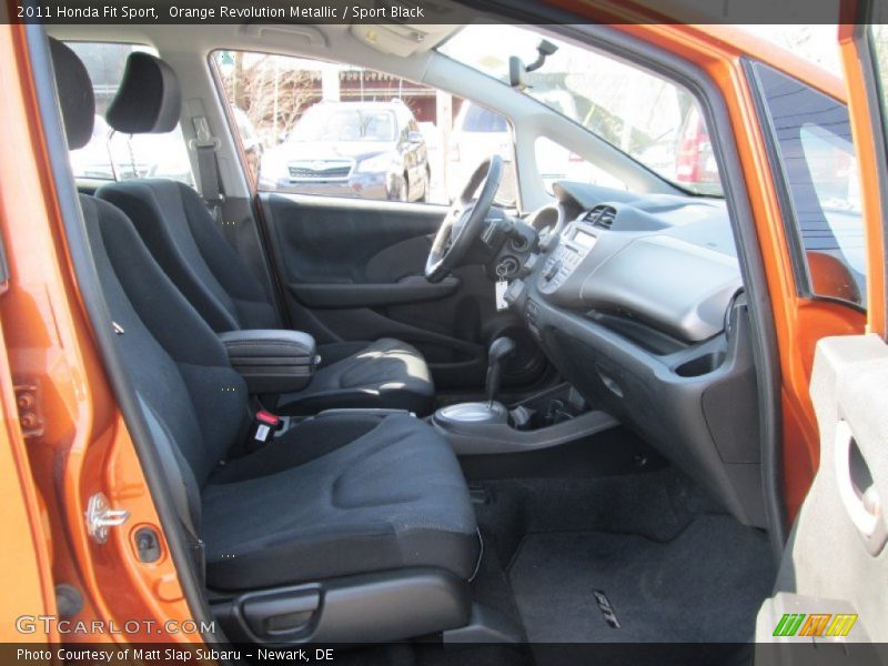 Orange Revolution Metallic / Sport Black 2011 Honda Fit Sport