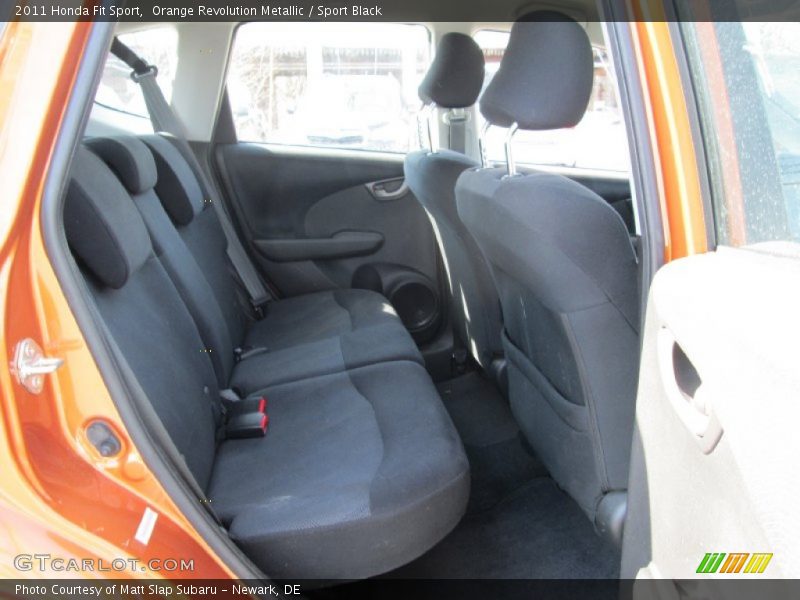 Orange Revolution Metallic / Sport Black 2011 Honda Fit Sport
