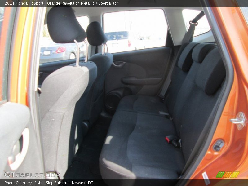 Orange Revolution Metallic / Sport Black 2011 Honda Fit Sport