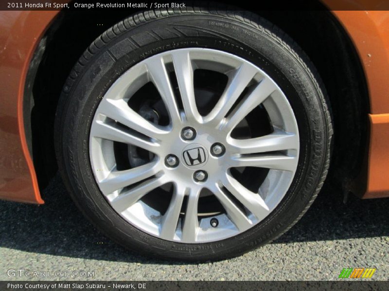 Orange Revolution Metallic / Sport Black 2011 Honda Fit Sport