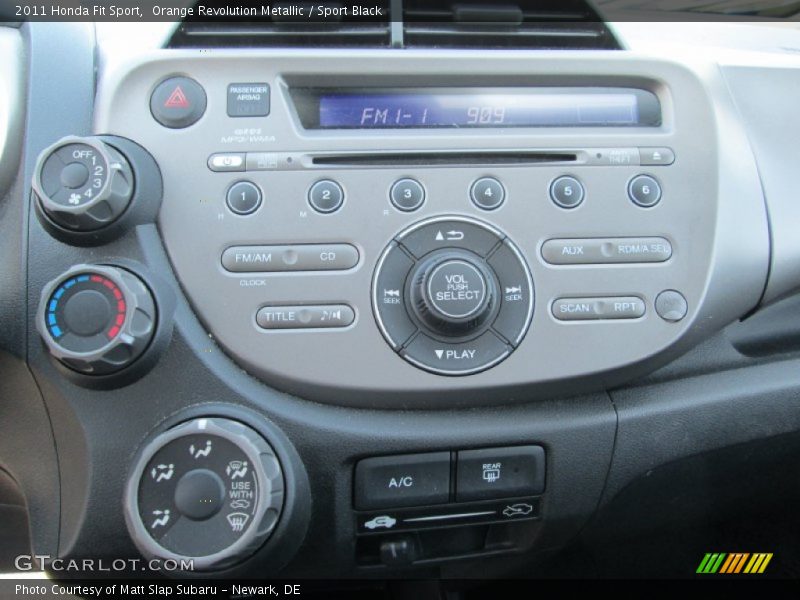 Orange Revolution Metallic / Sport Black 2011 Honda Fit Sport