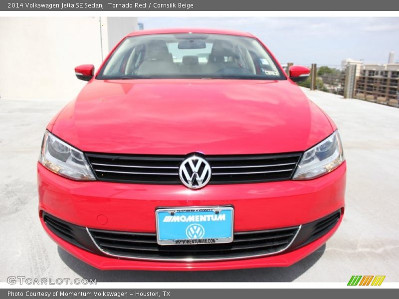 Tornado Red / Cornsilk Beige 2014 Volkswagen Jetta SE Sedan