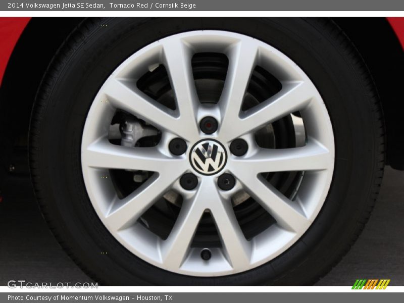 Tornado Red / Cornsilk Beige 2014 Volkswagen Jetta SE Sedan