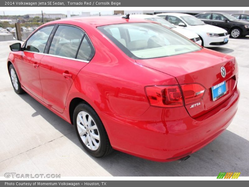 Tornado Red / Cornsilk Beige 2014 Volkswagen Jetta SE Sedan