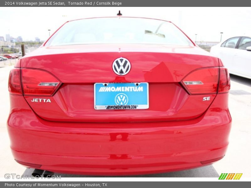 Tornado Red / Cornsilk Beige 2014 Volkswagen Jetta SE Sedan