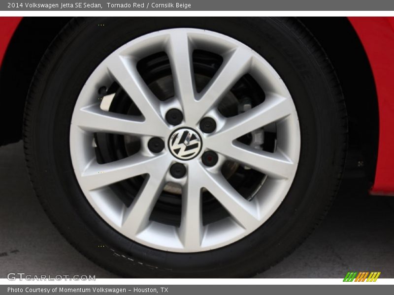 Tornado Red / Cornsilk Beige 2014 Volkswagen Jetta SE Sedan