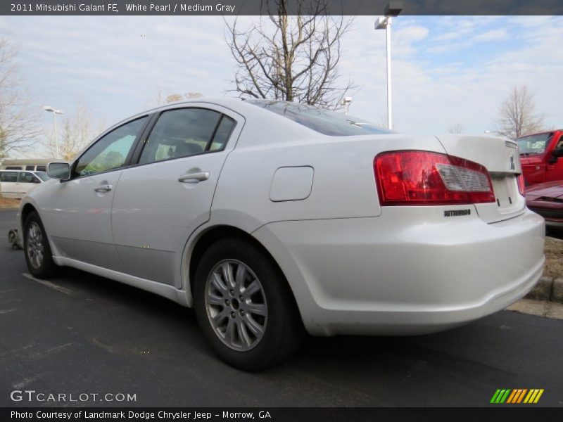 White Pearl / Medium Gray 2011 Mitsubishi Galant FE