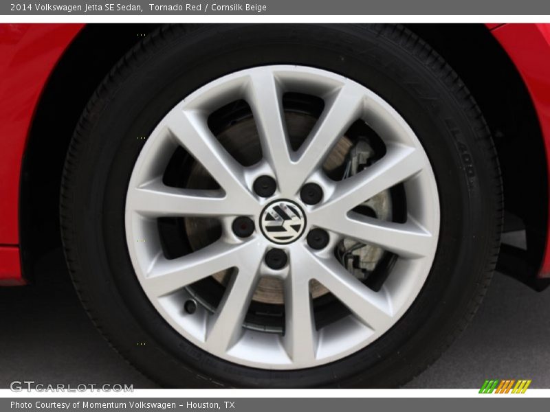 Tornado Red / Cornsilk Beige 2014 Volkswagen Jetta SE Sedan