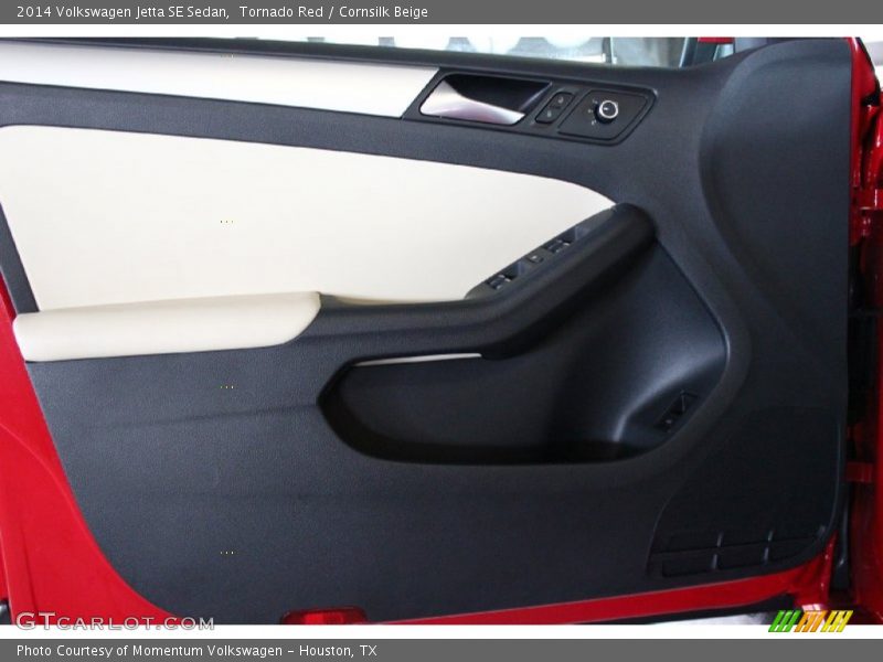 Tornado Red / Cornsilk Beige 2014 Volkswagen Jetta SE Sedan