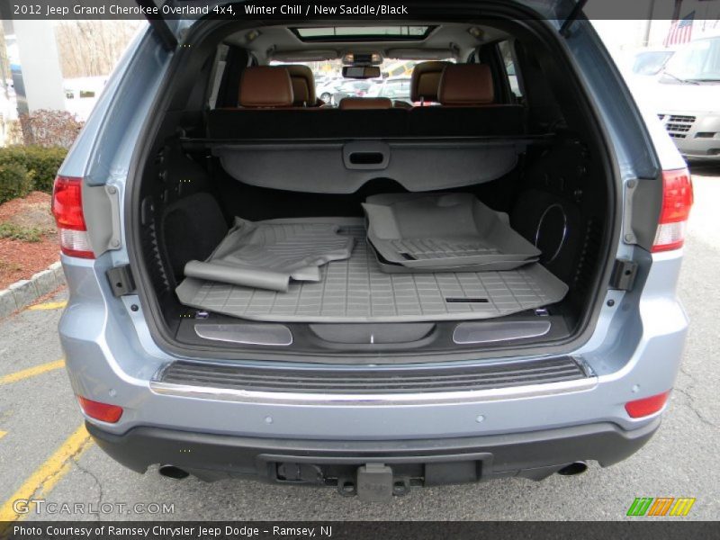Winter Chill / New Saddle/Black 2012 Jeep Grand Cherokee Overland 4x4