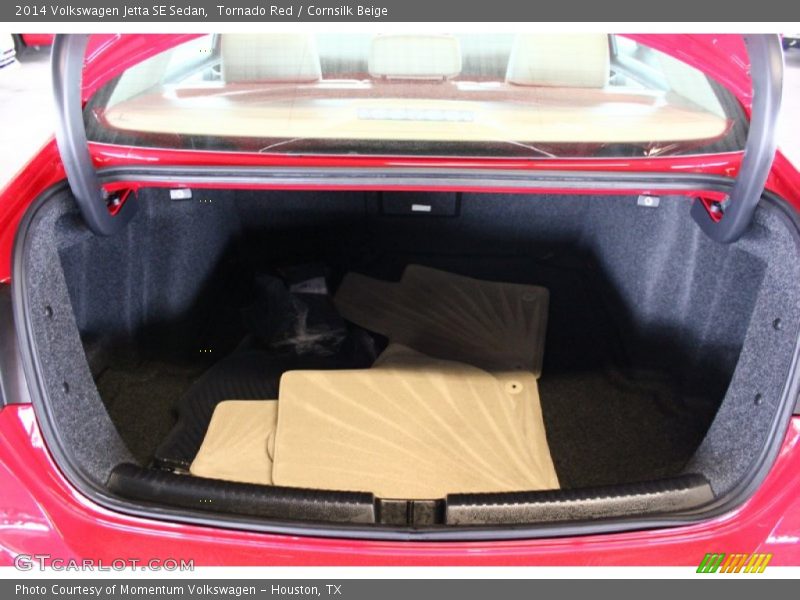 Tornado Red / Cornsilk Beige 2014 Volkswagen Jetta SE Sedan