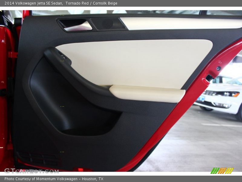 Tornado Red / Cornsilk Beige 2014 Volkswagen Jetta SE Sedan