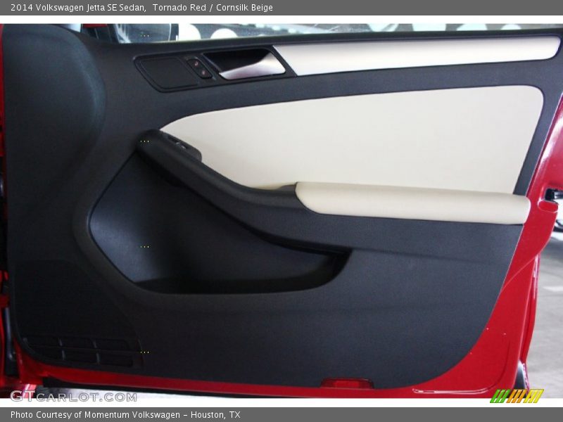 Tornado Red / Cornsilk Beige 2014 Volkswagen Jetta SE Sedan