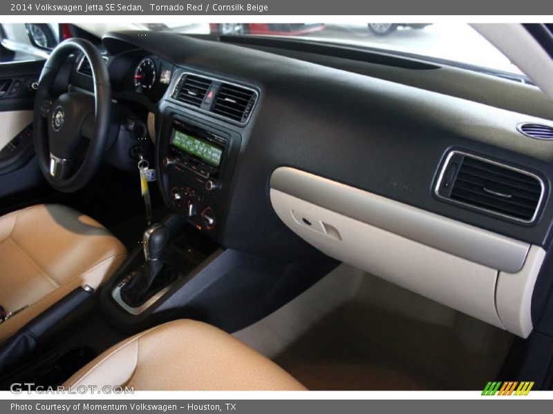 Tornado Red / Cornsilk Beige 2014 Volkswagen Jetta SE Sedan