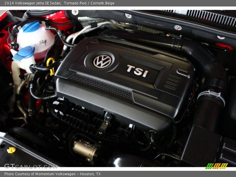 Tornado Red / Cornsilk Beige 2014 Volkswagen Jetta SE Sedan
