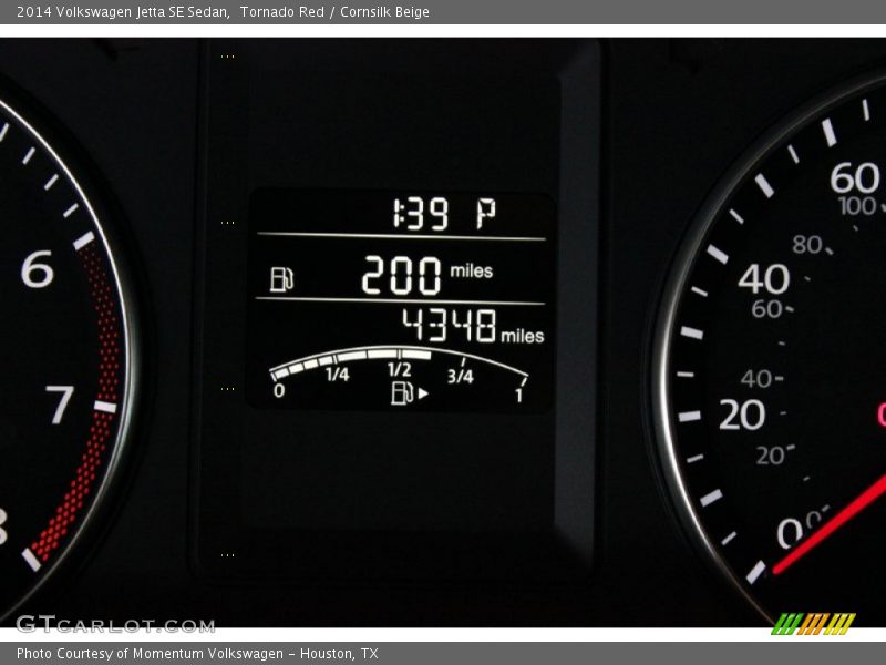 Tornado Red / Cornsilk Beige 2014 Volkswagen Jetta SE Sedan