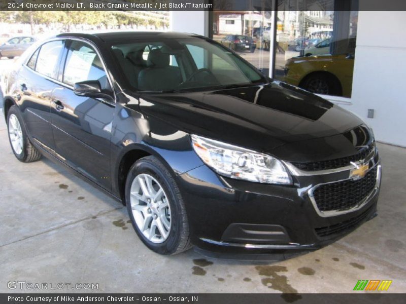 Black Granite Metallic / Jet Black/Titanium 2014 Chevrolet Malibu LT