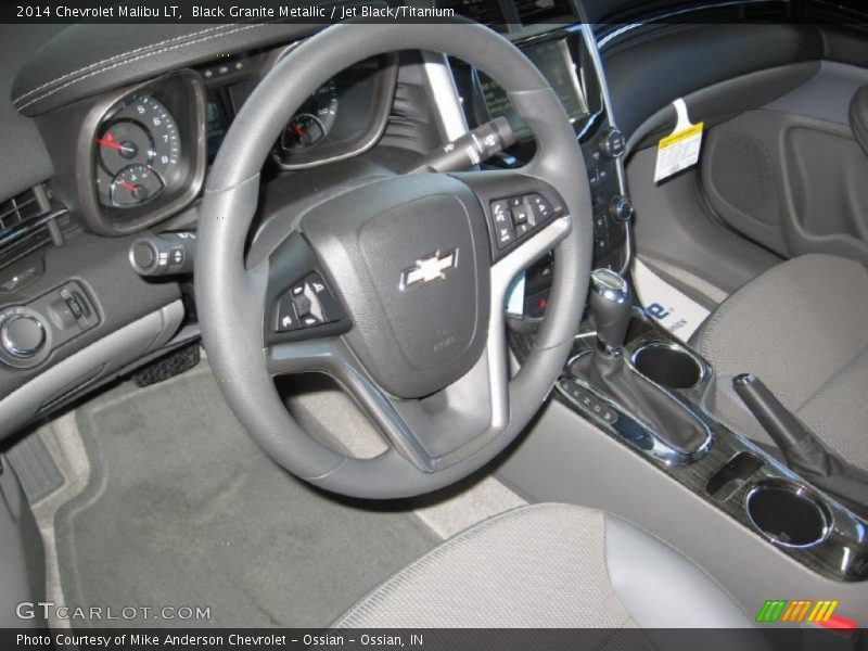 Black Granite Metallic / Jet Black/Titanium 2014 Chevrolet Malibu LT