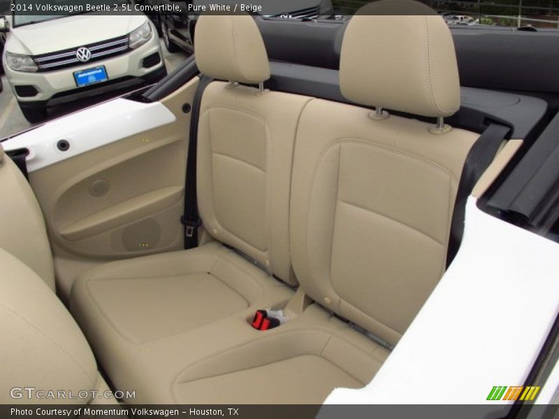 Pure White / Beige 2014 Volkswagen Beetle 2.5L Convertible