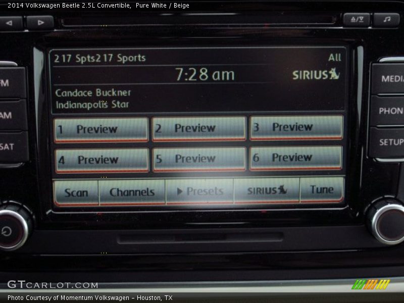 Pure White / Beige 2014 Volkswagen Beetle 2.5L Convertible