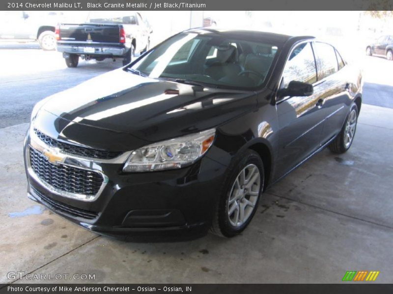 Black Granite Metallic / Jet Black/Titanium 2014 Chevrolet Malibu LT