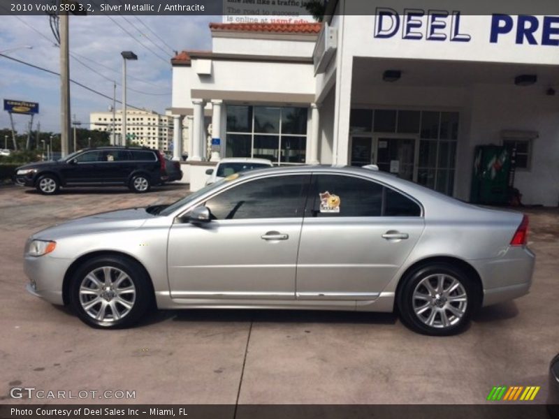 Silver Metallic / Anthracite 2010 Volvo S80 3.2