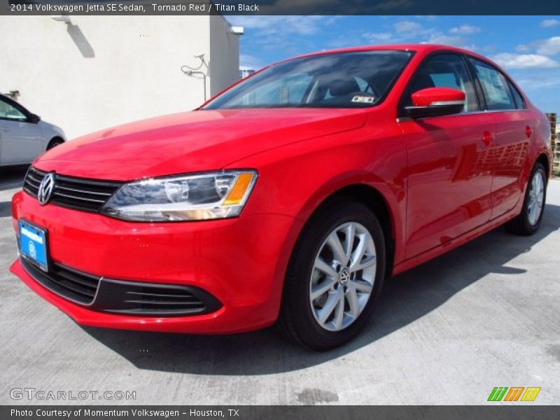 Tornado Red / Titan Black 2014 Volkswagen Jetta SE Sedan