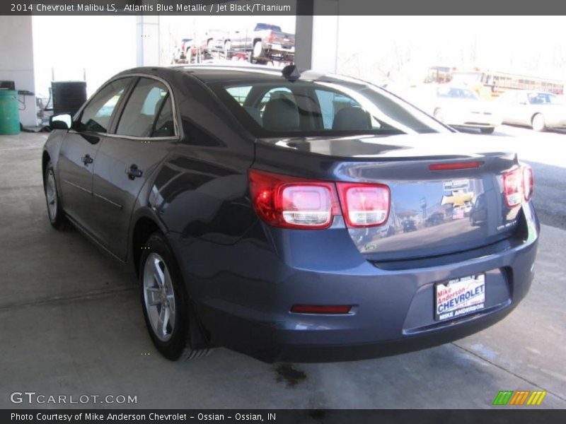 Atlantis Blue Metallic / Jet Black/Titanium 2014 Chevrolet Malibu LS