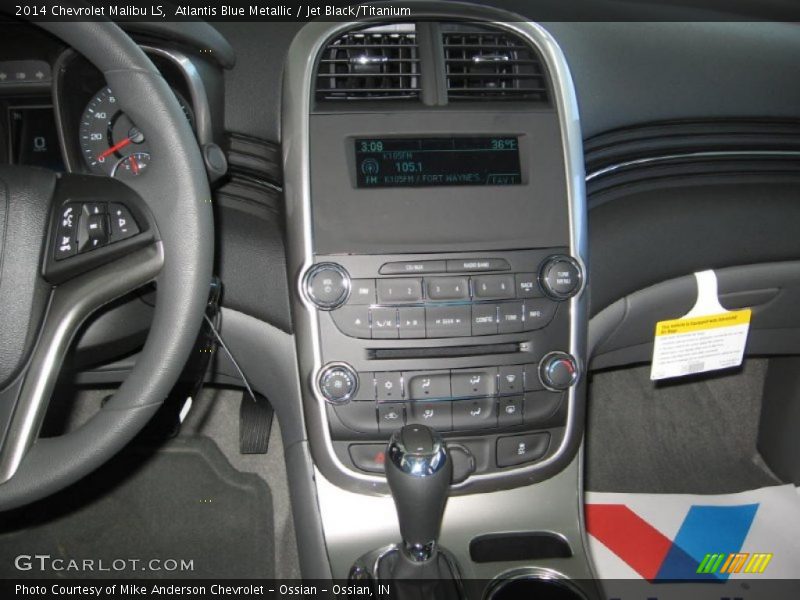 Atlantis Blue Metallic / Jet Black/Titanium 2014 Chevrolet Malibu LS