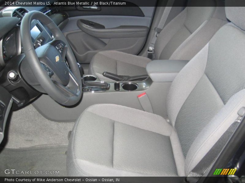 Atlantis Blue Metallic / Jet Black/Titanium 2014 Chevrolet Malibu LS
