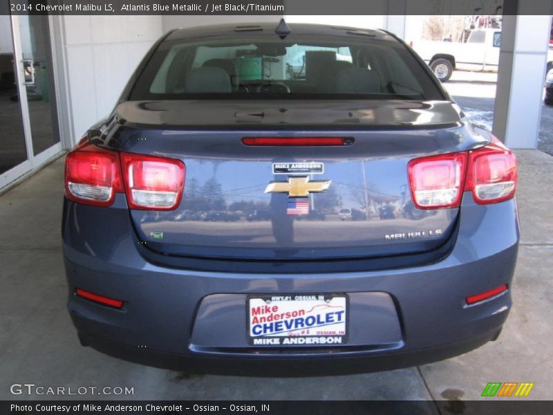 Atlantis Blue Metallic / Jet Black/Titanium 2014 Chevrolet Malibu LS