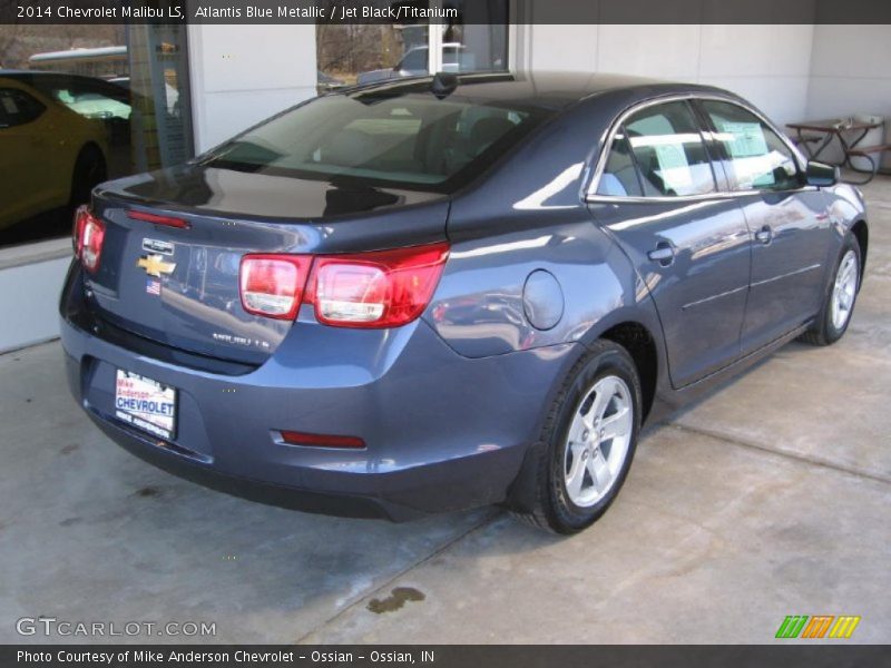 Atlantis Blue Metallic / Jet Black/Titanium 2014 Chevrolet Malibu LS