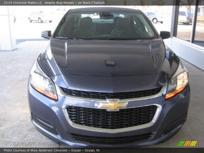 Atlantis Blue Metallic / Jet Black/Titanium 2014 Chevrolet Malibu LS
