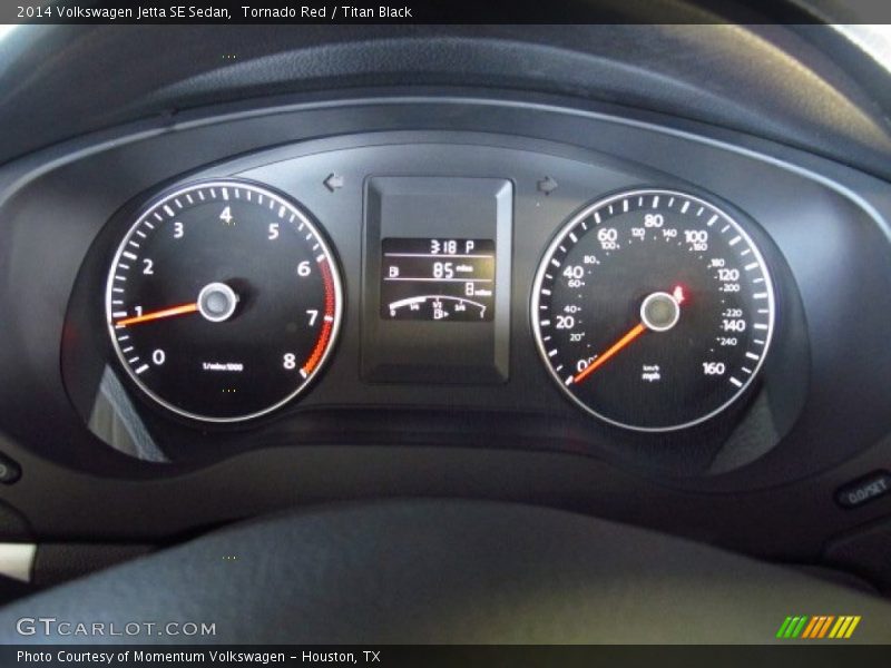 Tornado Red / Titan Black 2014 Volkswagen Jetta SE Sedan
