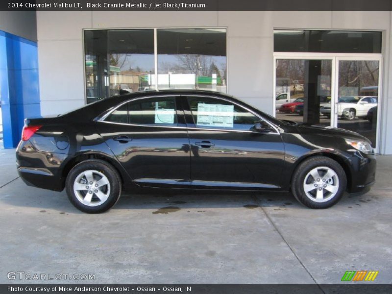Black Granite Metallic / Jet Black/Titanium 2014 Chevrolet Malibu LT
