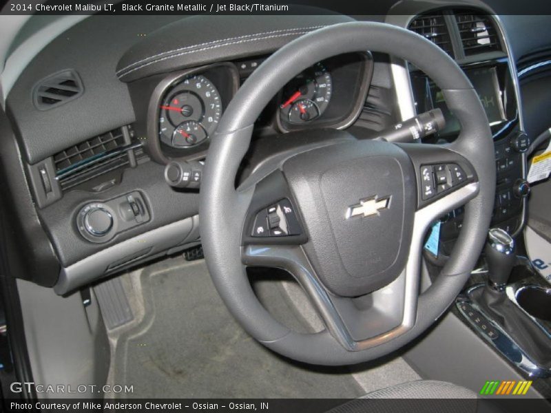 Black Granite Metallic / Jet Black/Titanium 2014 Chevrolet Malibu LT