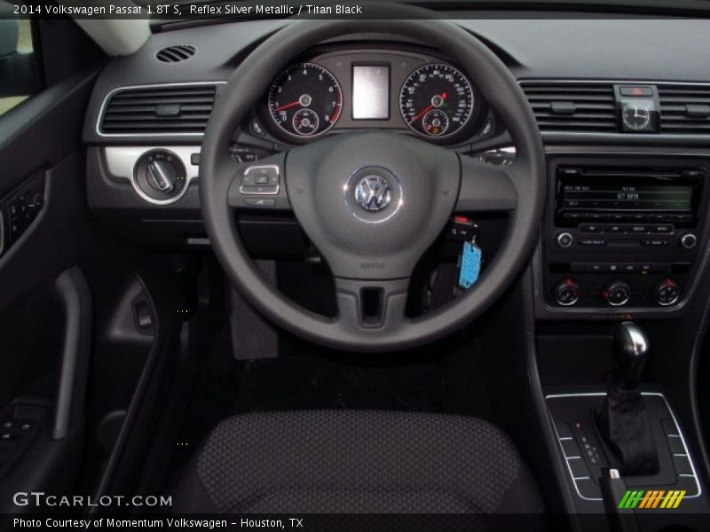 Reflex Silver Metallic / Titan Black 2014 Volkswagen Passat 1.8T S